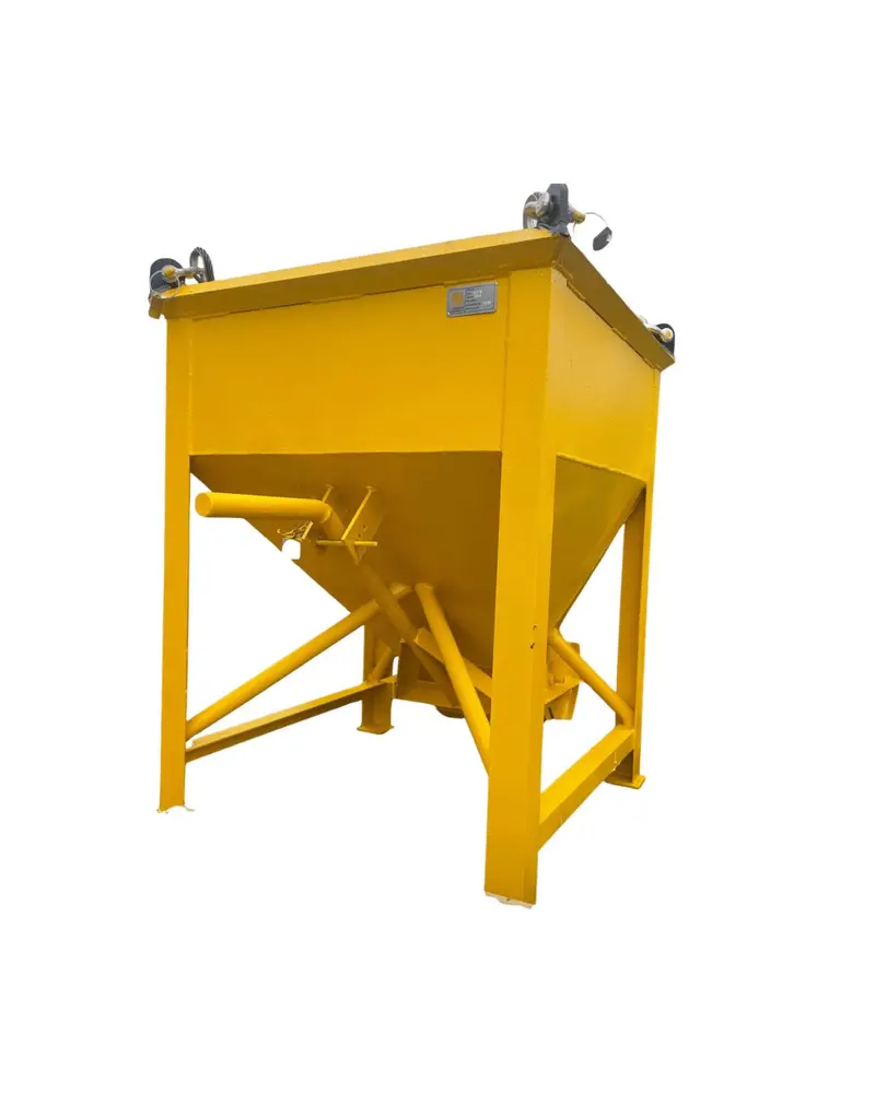0.5 Cubic Meter Side-Discharge Concrete Bucket – 900×900×1200mm, Heavy-Duty Steel | SUCB-500