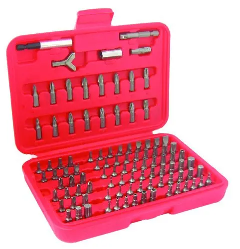 100-Piece Screwdriver Bit & Holder Kit – Organized Storage Box Included | Model 100BS