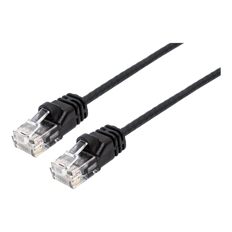 10FT Cat6A Slim Network Patch Cable – 10Gbps, 30AWG, Black