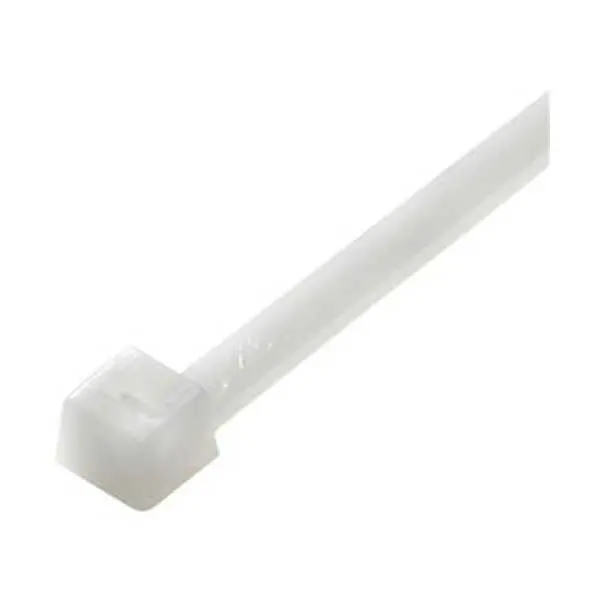11-Inch Natural Nylon Mounting Hole Cable Ties – Secure Fastening with Integrated Hole (100-Pack)