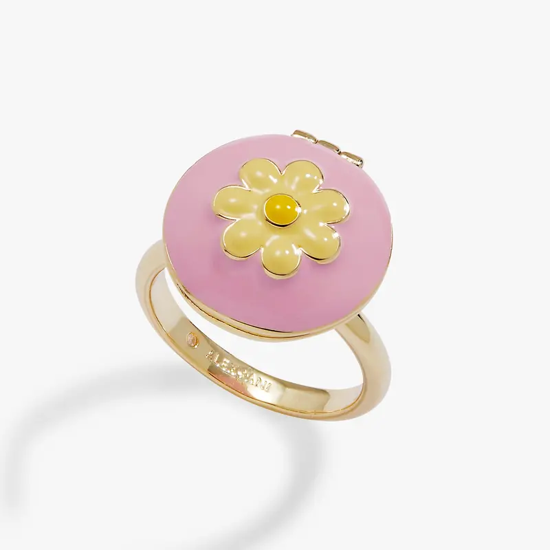 1960s Hair Dryer and Curler Locket Ring