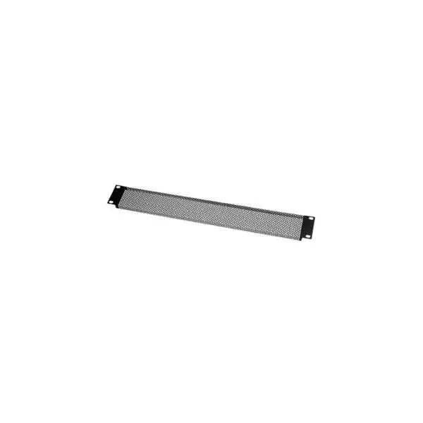 1U Black Vent Panel for Server or AV Racks