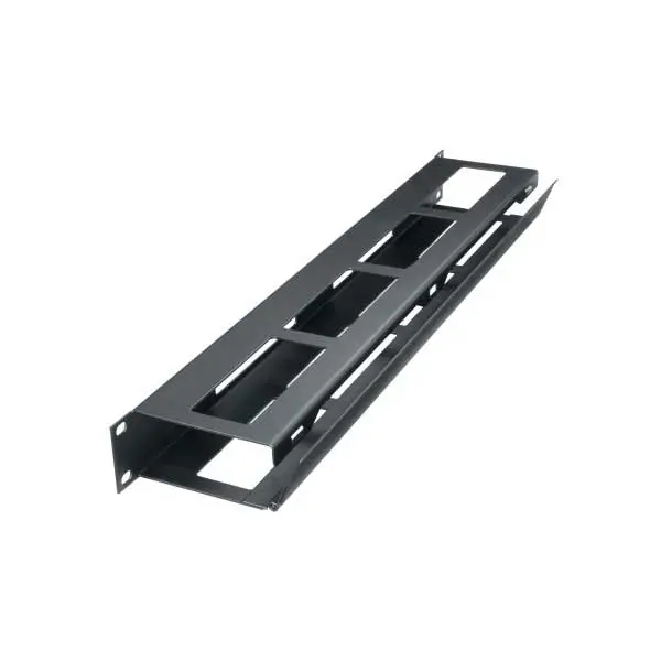 1U Horizontal Hinged Cable Organizer – Flexible Routing Solution