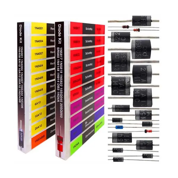 200-Piece Industrial Diode Assortment Kit – 20 Types, Through-Hole & SMD | 5E-Diode