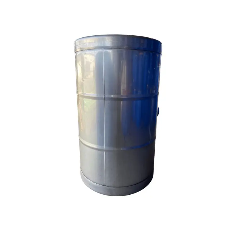 209-Liter Stainless Steel Recon Drum with Sealed Top