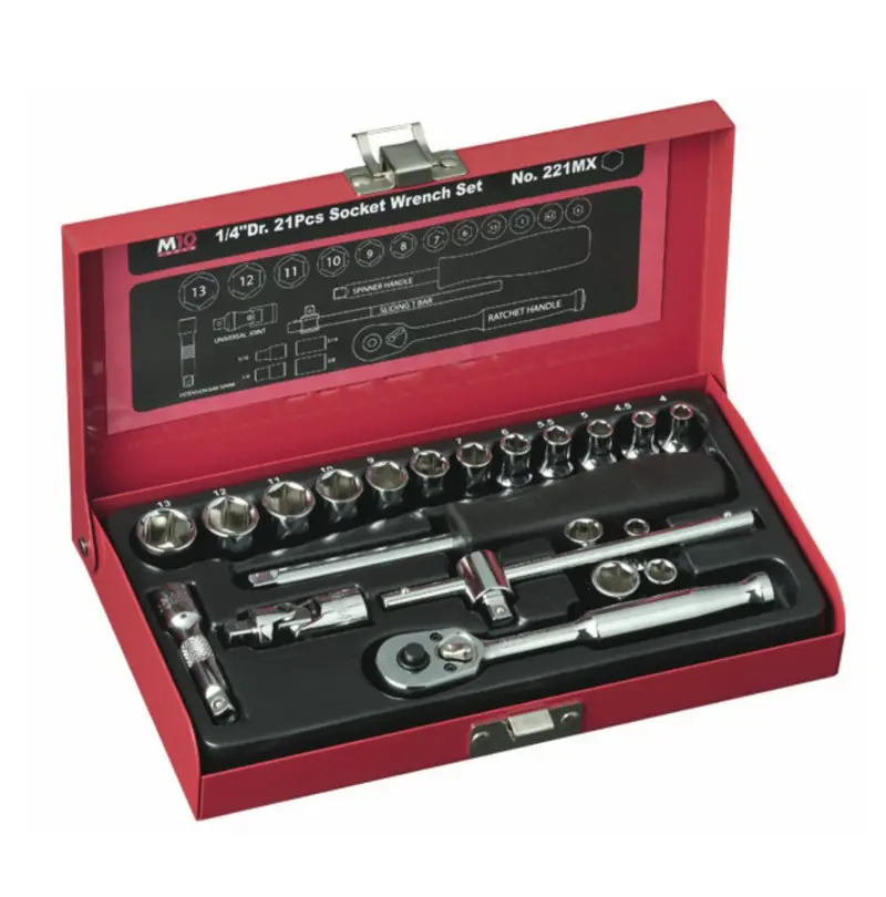 221MX 1/4-Inch Drive Socket Set – Compact Metric M10 Collection (Singapore-Spec)