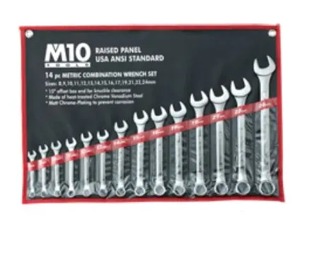 23-Piece Full-Range Metric Combination Wrench Set (6–32mm) | CRS-M0632-23