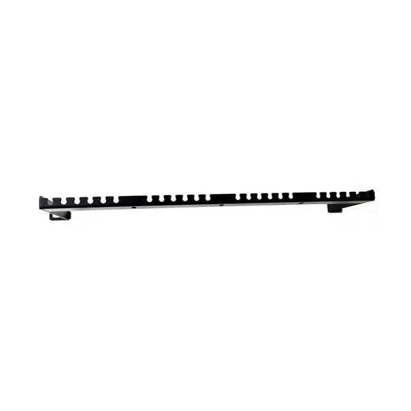 24-Port 0U Rackmount Cable Management Bar – 3-Inch Depth with Grommets