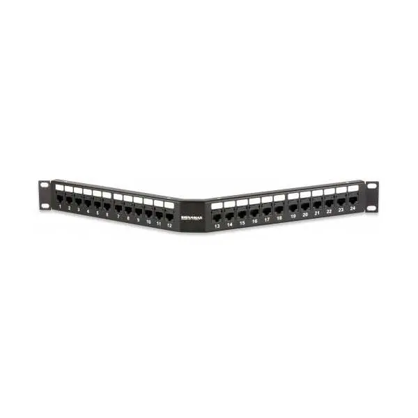 24-Port Angled Cat 6 Patch Panel