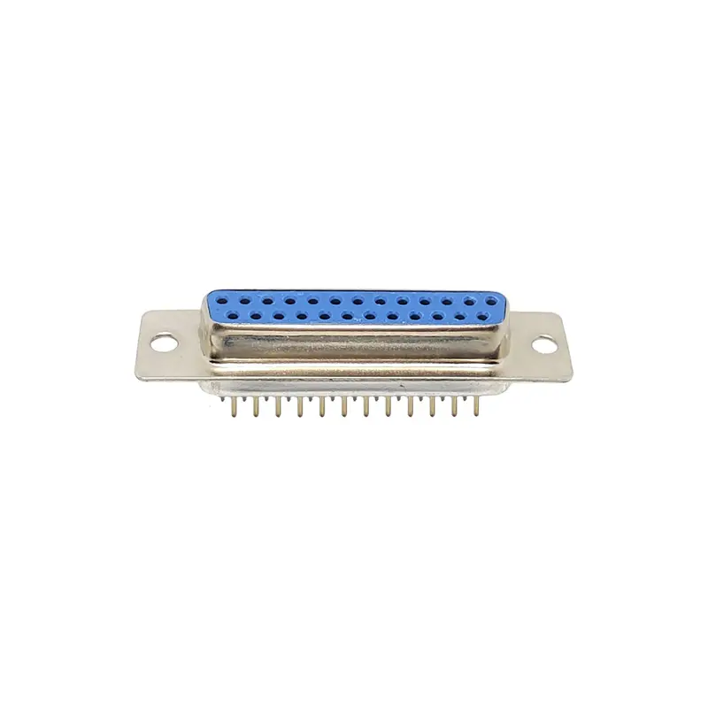 25-Pin Female Straight-Through D-Sub Cable Connector for PC Applications