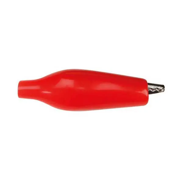 27mm Red-Insulated Alligator Clip with Protective Boot