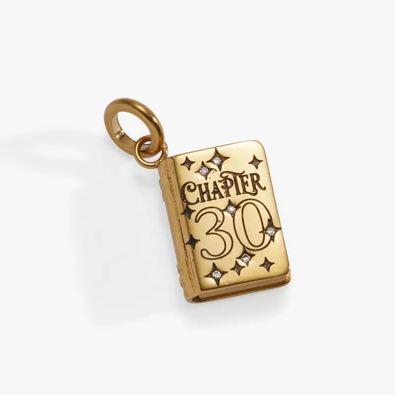 ’30th Chapter’ Literary-Inspired Birthday Charm