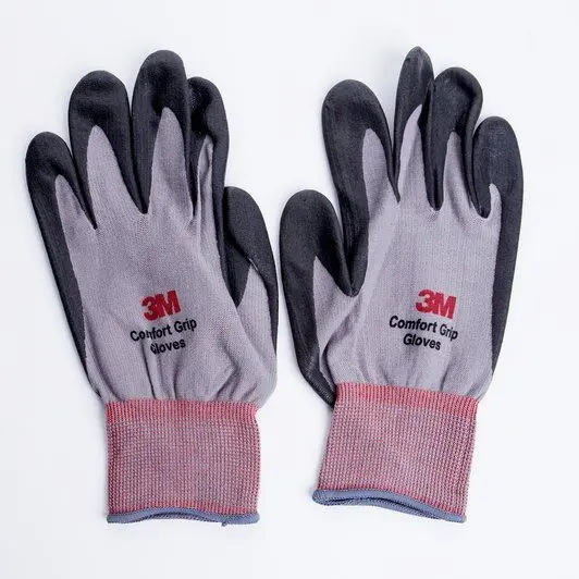 3M Comfort Grip Work Gloves – Ergonomic Fit in Medium or Large Sizes (Model GLOVE-CGG)