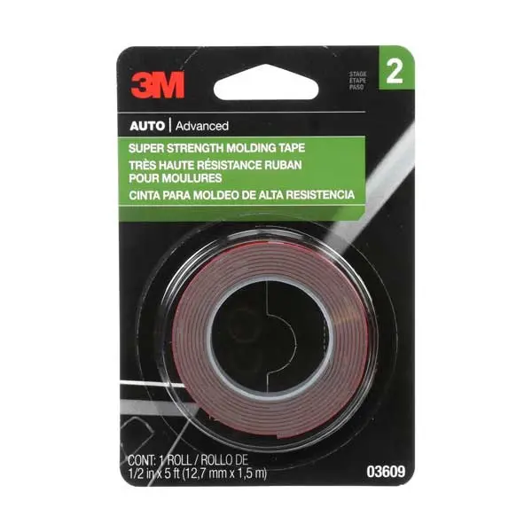 3M Heavy-Duty Molding Tape, 1/2-Inch by 5-Feet – Model 03609