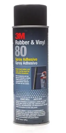 3M Rubber & Vinyl Spray Adhesive 80 – Fast-Bonding Formula