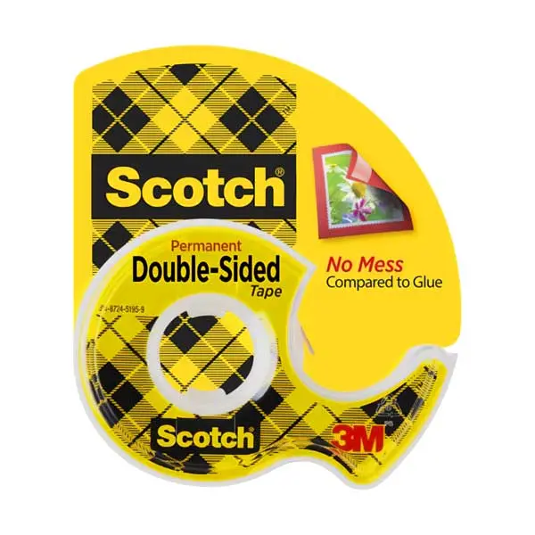 3M Scotch Magic Double-Sided Tape – Photo-Safe Permanent Adhesive, 3/4″ x 300″, Clear 237