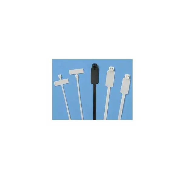 4-Inch Natural Identification Cable Ties – Write-On Label Straps (100-Pack)