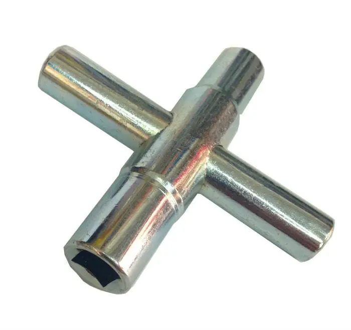 4-Way Adjustable Water Tap Key – Universal Faucet & Valve Wrench