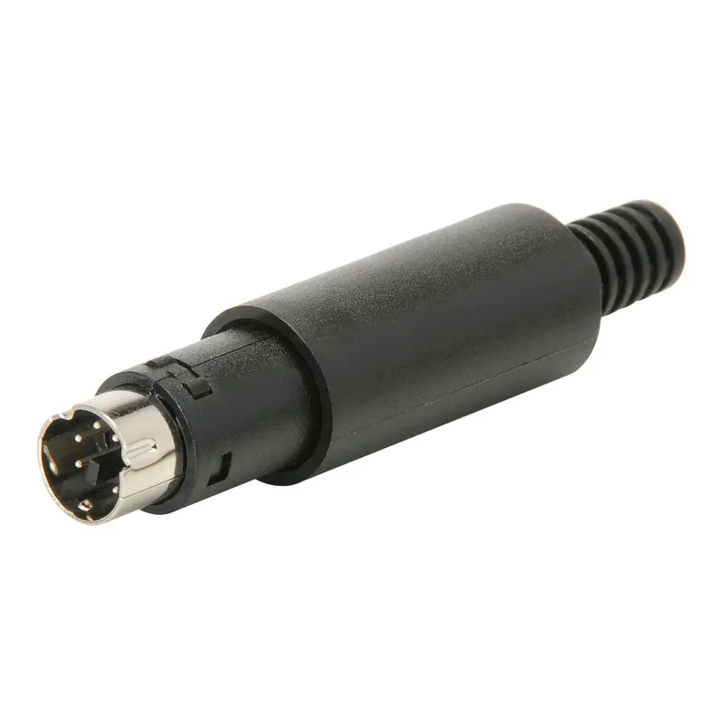 5-Pin Male MINI-DIN Connector – 180° Straight PCB Mount for PS/2 and Serial Interfaces