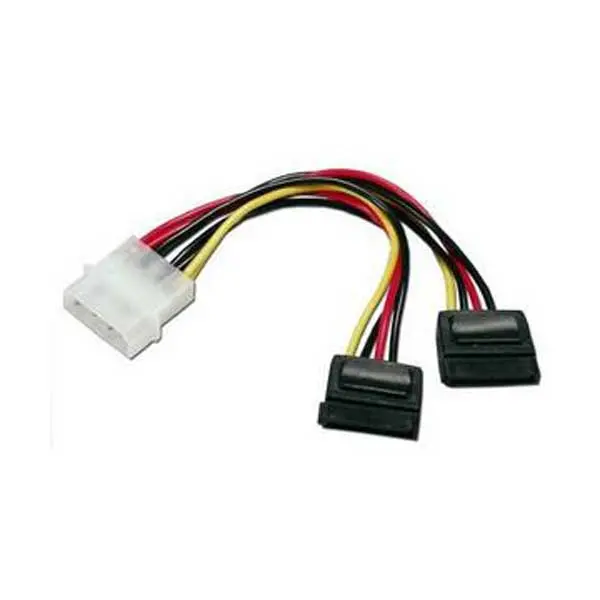 6-Inch Dual SATA Internal Y Power Cable – Supports Two Drives from One Source