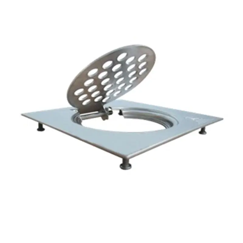 6″ Square Stainless Steel Floor Grating with Stabilizer Pins – Model SHOWY-2361NP