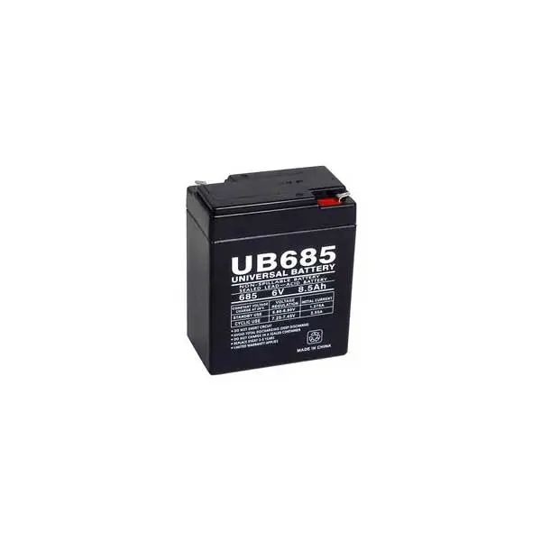 6V 8.5Ah Sealed Lead-Acid Battery with F1 Quick-Connect Terminals