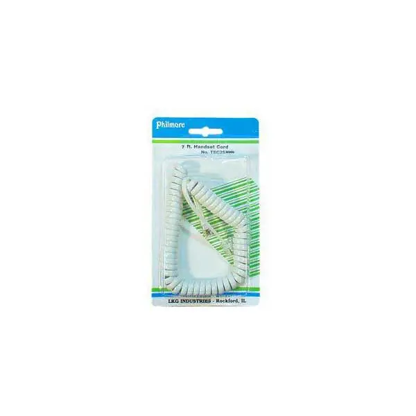7-Foot Retractable Handset Cord with Auto-Reel