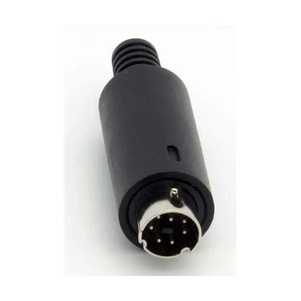 7-Pin Male Micro DIN Connector – Standard Pinout for Industrial Applications