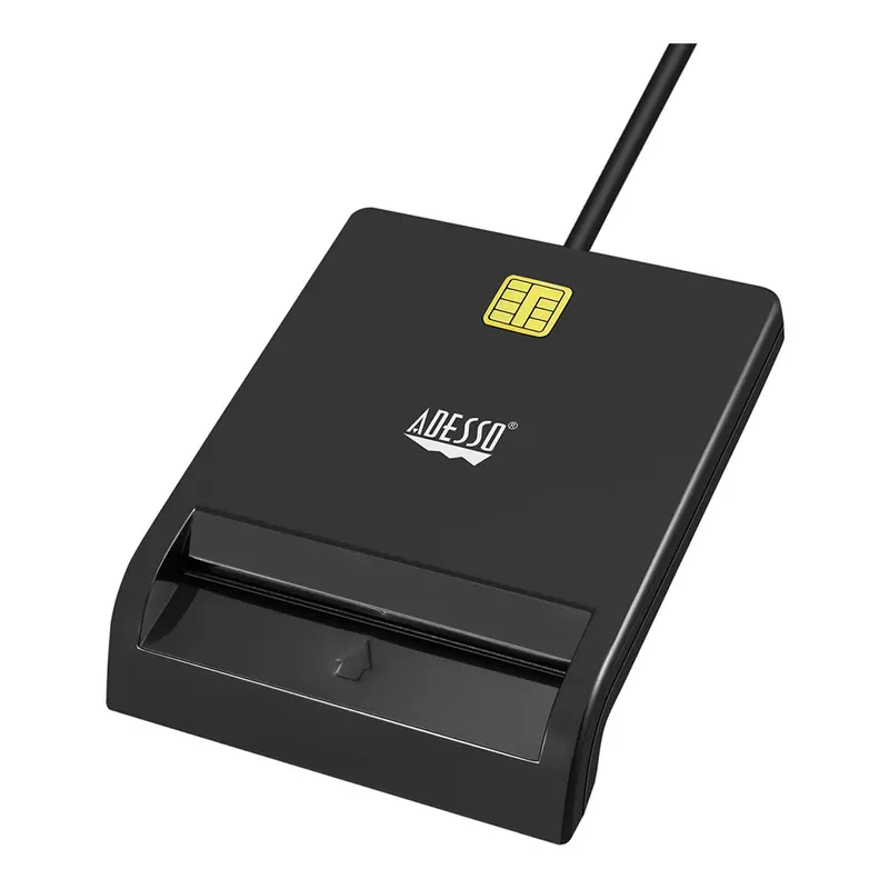 Adesso SCR-100-TAA CAC-Compliant USB Smart Card Reader