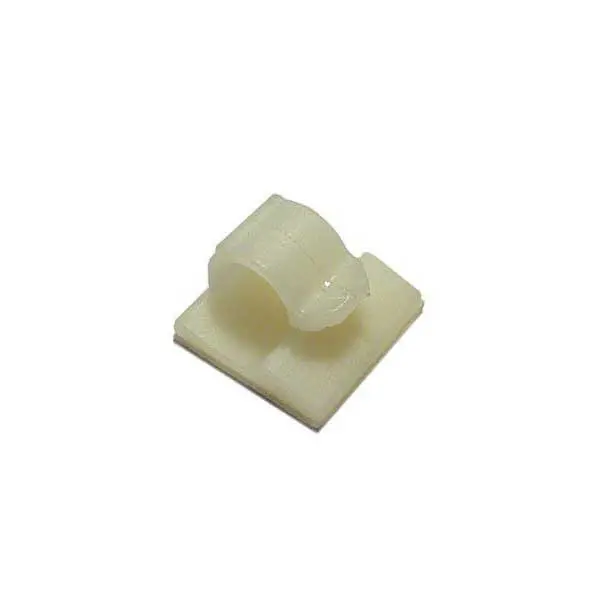 Adhesive Wire Clips – 0.375″ Diameter Round Mounts, 50-Unit Pack