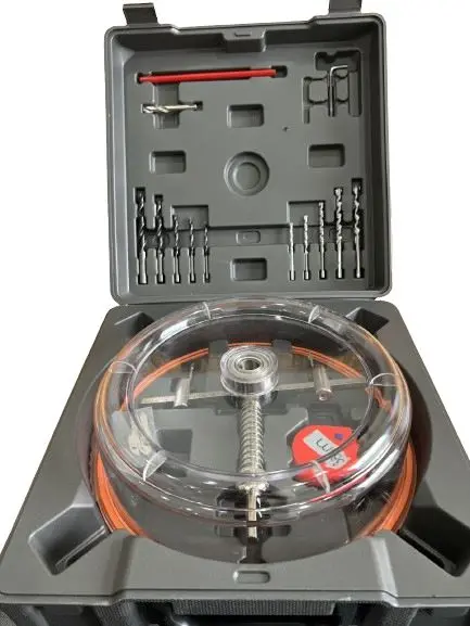 Adjustable Ceiling Cutter with Protective Cowling — 40–200 mm Diameter Range