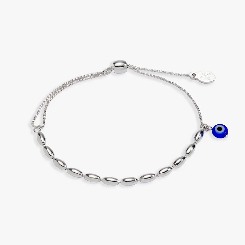 Adjustable Evil Eye Pull Chain Bracelet