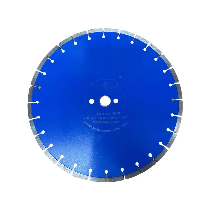 Aiko 16″ Concrete Diamond Blade – Blue Segment, 30mm Arbor, 3mm Thickness | DB-ALDS02-16B
