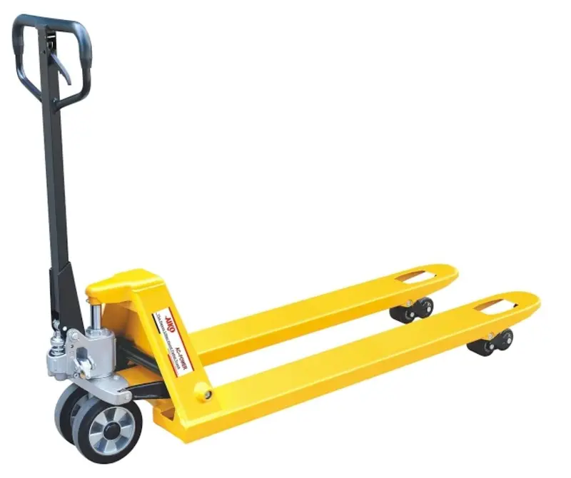 Aiko 2-Ton Heavy-Duty Pallet Truck – 685×1800×85mm Yellow Nylon-Handled Long Model | PT-CBY3P-68518-2