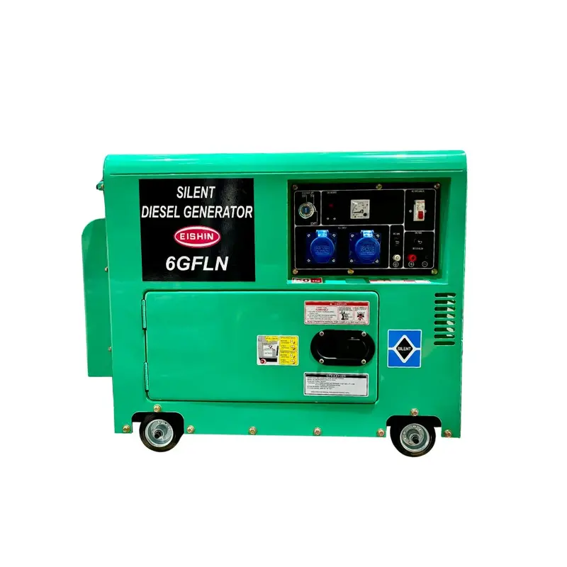 Aiko 4.5kW Silent Diesel Generator — 240V, 50Hz, Air-Cooled 186FAE Engine | 6GFLN-186FAE