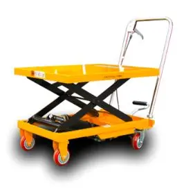 Aiko 500kg Hydraulic Scissor Lift Table – 900mm Platform Height, Nylon Wheels | PT-PT500A