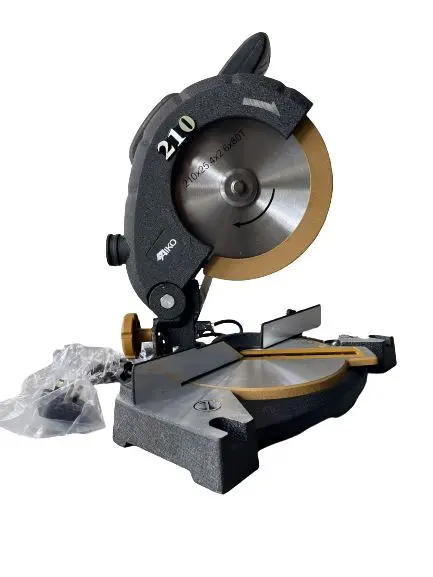 AIKO 8-Inch Mitre Saw with Aluminum-Cutting 80-Tooth Blade