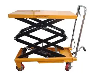 Aiko 800kg Hydraulic Scissor Lift Table – 1500mm Platform Height, Nylon Wheels | PT-PT800A-1.5M