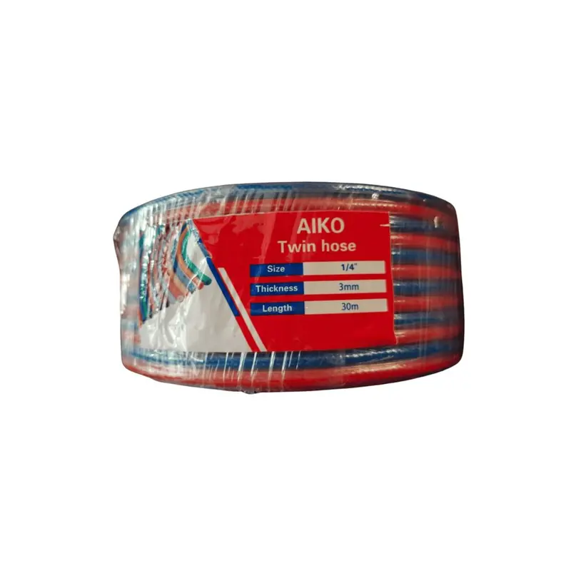 Aiko AM Twin Gas Hose – 3mm Inner Diameter, 1/4″ Fitting, Dual-Gas Compatible