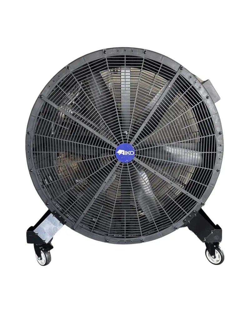 Aiko BLR-G Heavy-Duty Standing Round Fan with Mobility Wheels