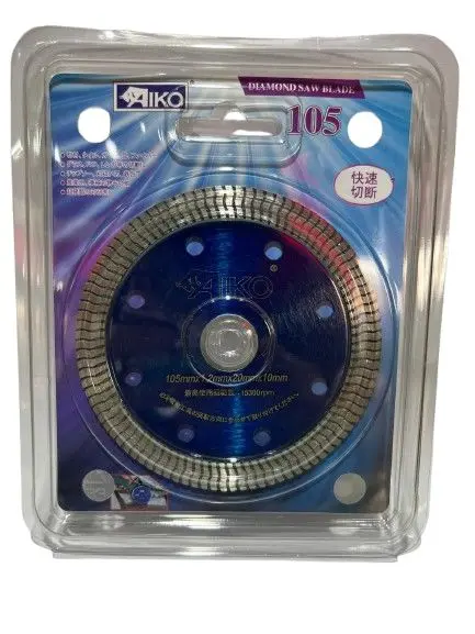 Aiko DB-ADS04-4B Turbo Diamond Blade – 4″ (105mm), 1.2mm Thickness, Wet/Dry Use