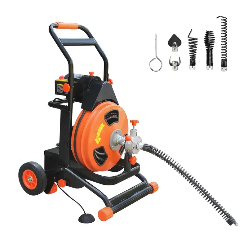 Aiko DC-D02-005SA Electric Drain Cleaner – 240V Motor with Cable Drum System