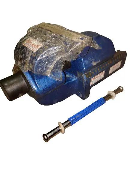 AIKO Fixed-Base Bench Vise – 100mm Jaw Width, Industrial Clamping Strength (Model VISE-HE-101100)