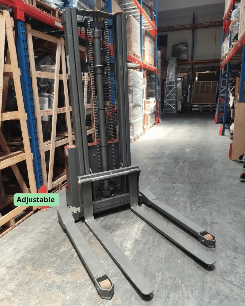 Aiko PT-AIKO1530A-N Adjustable Wide-Leg Stacker – 1.5 Ton, 3m Lift, Dual-Mode (Open & Closed Pallet)
