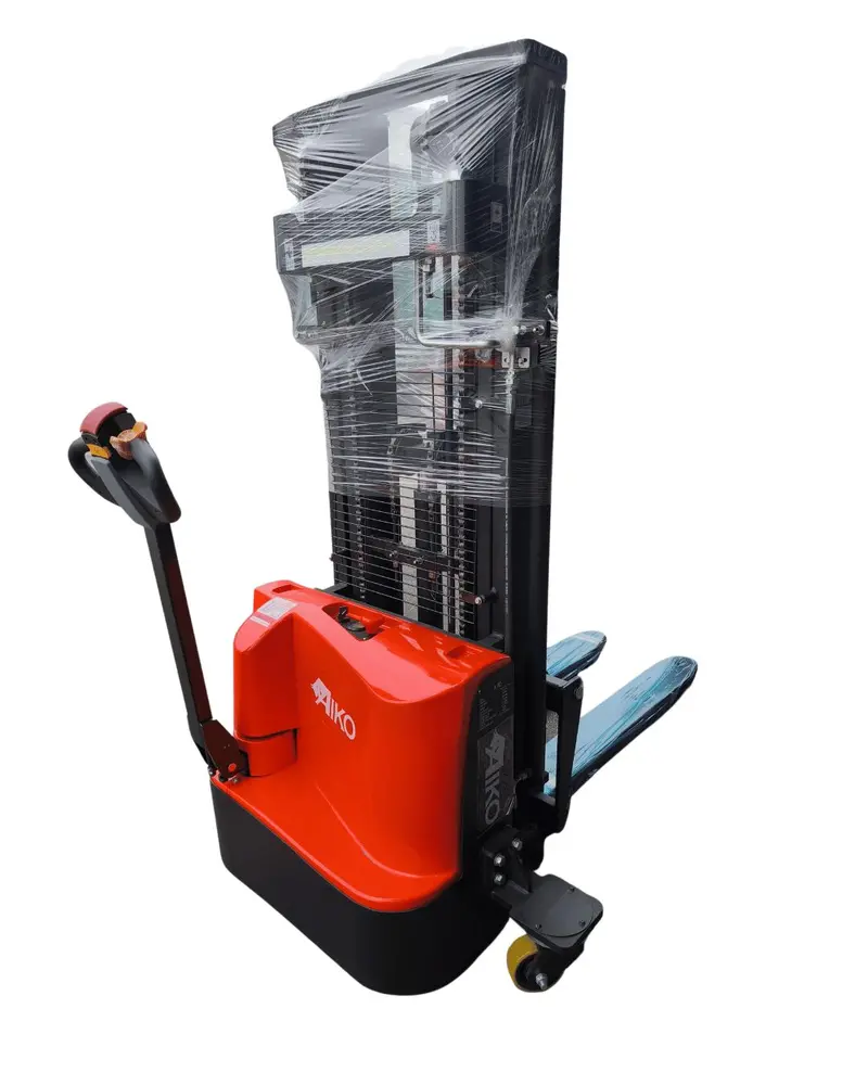 Aiko PT-AIKO1540-3MS-N Electric Self-Propelled Stacker – 1.5 Ton, 4m Lift, Triple-Mast Open-Pallet Model