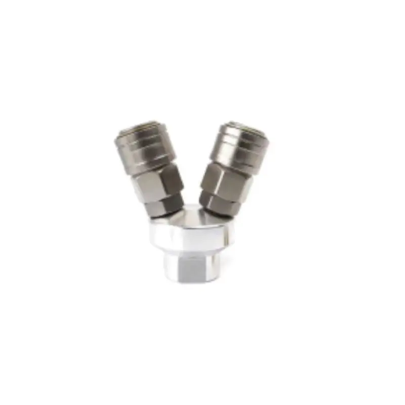 Aiko QC-R2-QR Round 2-Way Quick Coupling — Compact, Leak-Resistant Release Connector