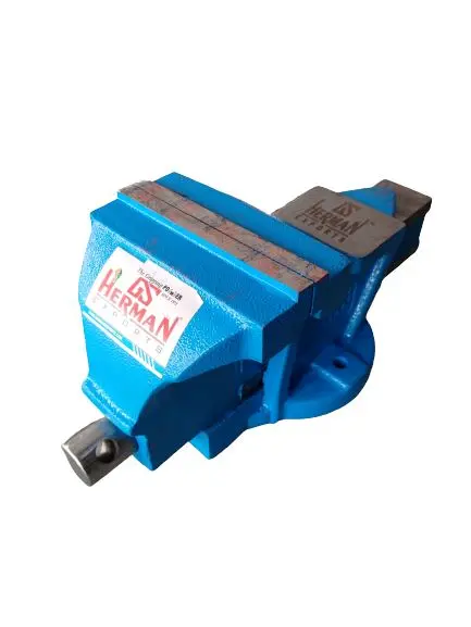 AIKO VISE-GS100-06 Bench Vice – 150mm Jaw Width, Fixed Base with Precision Scale