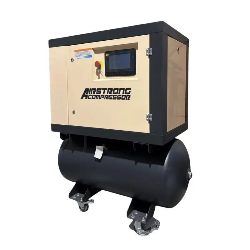 Airstrong 7.5 HP Industrial Screw Air Compressor – 10 Bar, 415V 3-Phase with 160L Tank | A-ASPMT7.5L