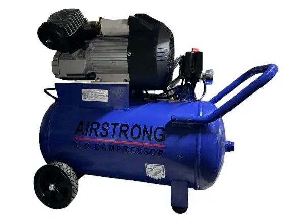 Airstrong AS3050V-ASME 3HP V-Shaped 50L Air Compressor – ASME-Certified, Direct-Drive