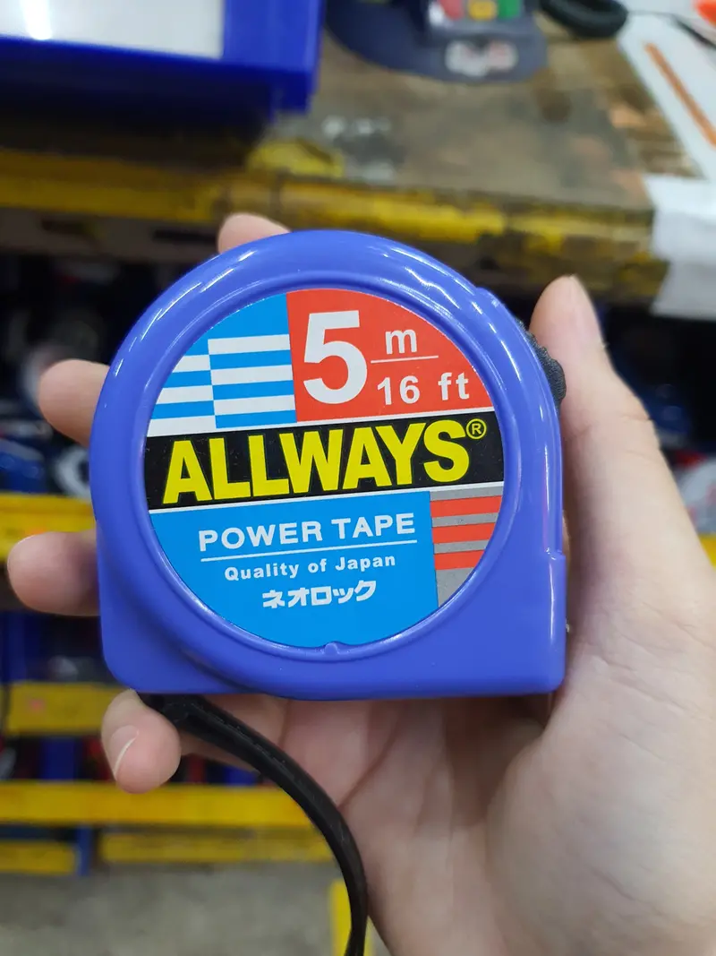 Allways 5-Meter × 1-Inch Steel Measuring Tape – Durable Retractable Tape Measure